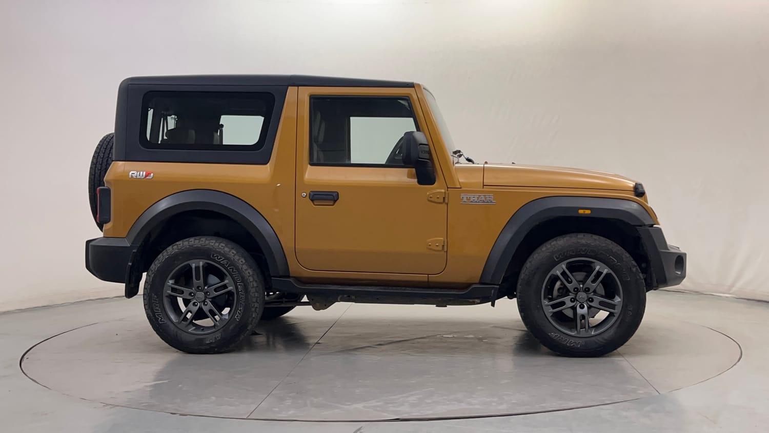 Used 2023 Mahindra Thar LX Hard Top Petrol AT RWD Petrol Automatic exterior RIGHT SIDE VIEW