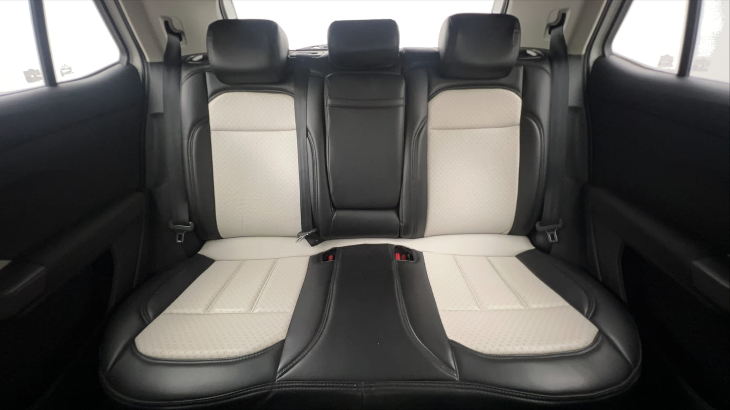 Used 2024 Volkswagen Taigun Highline 1.0 TSI MT Petrol Manual interior REAR SEAT CONDITION VIEW