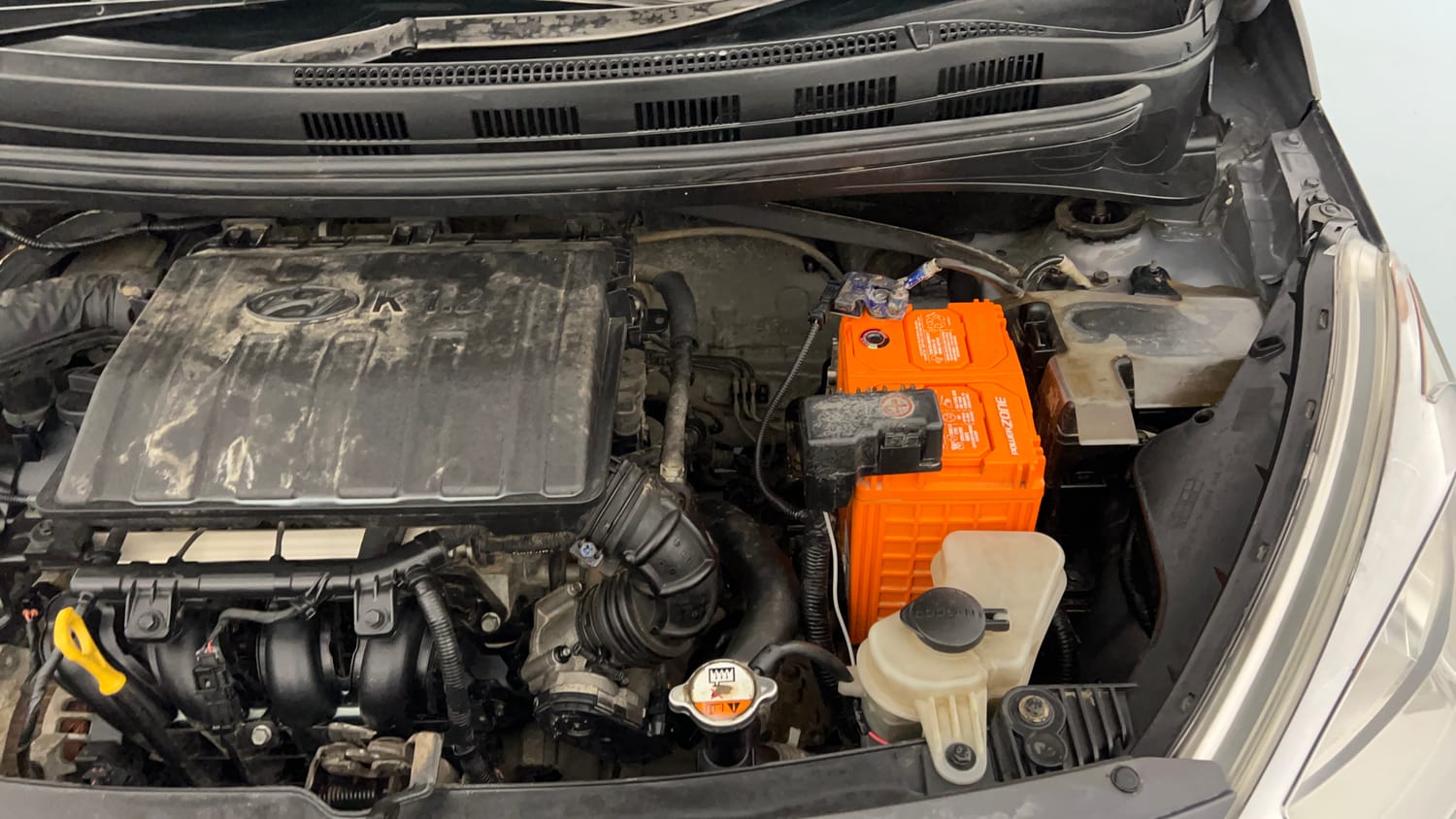 Used 2017 Hyundai Grand i10 Magna 1.2 Kappa VTVT Petrol Manual engine ENGINE LEFT SIDE VIEW