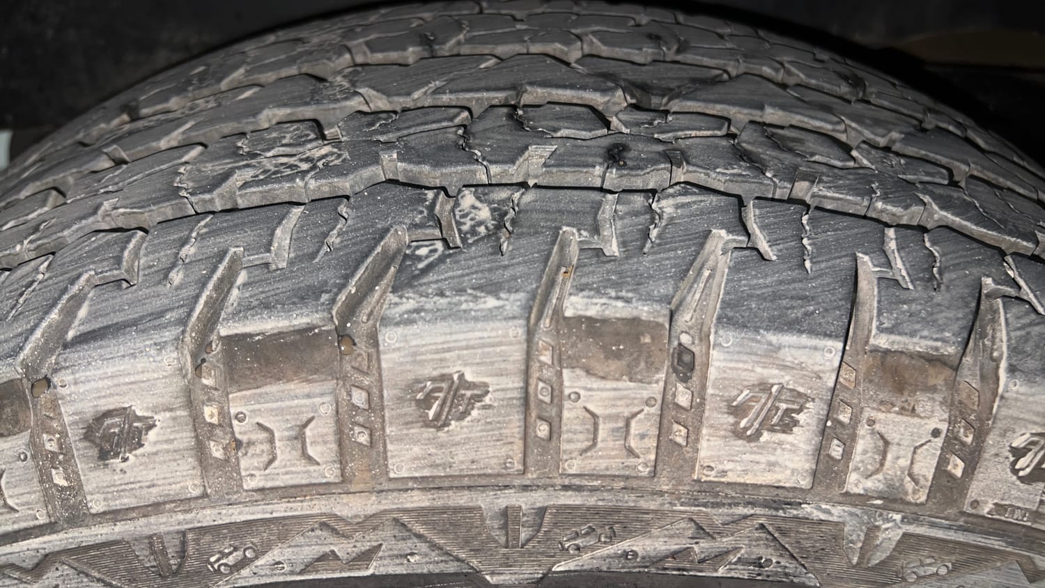 Used 2023 Mahindra Thar LX Hard Top Petrol AT RWD Petrol Automatic tyres RIGHT REAR TYRE TREAD VIEW