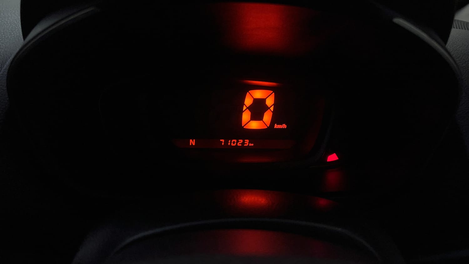 Used 2017 Renault Kwid CLIMBER 1.0 AMT Petrol Automatic interior CLUSTERMETER VIEW