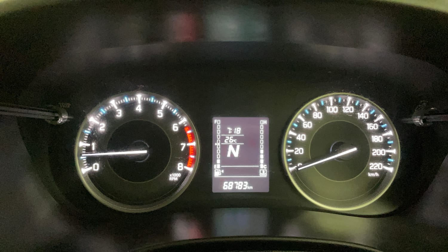 Used 2023 Maruti Suzuki Fronx Delta Plus 1.2L AGS Petrol Automatic interior CLUSTERMETER VIEW
