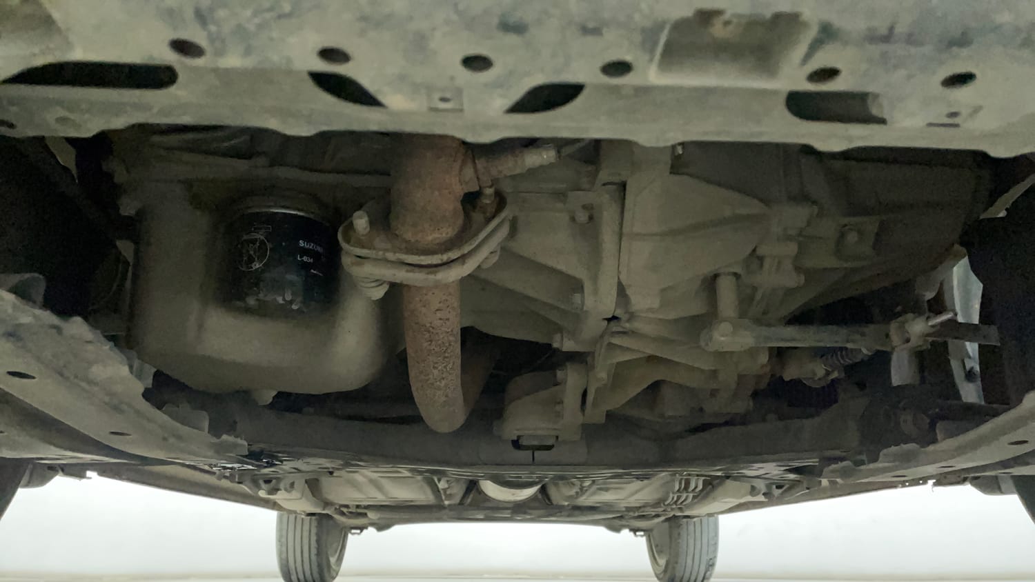 Used 2020 Maruti Suzuki Baleno Zeta Petrol Manual extra FRONT LEFT UNDERBODY VIEW