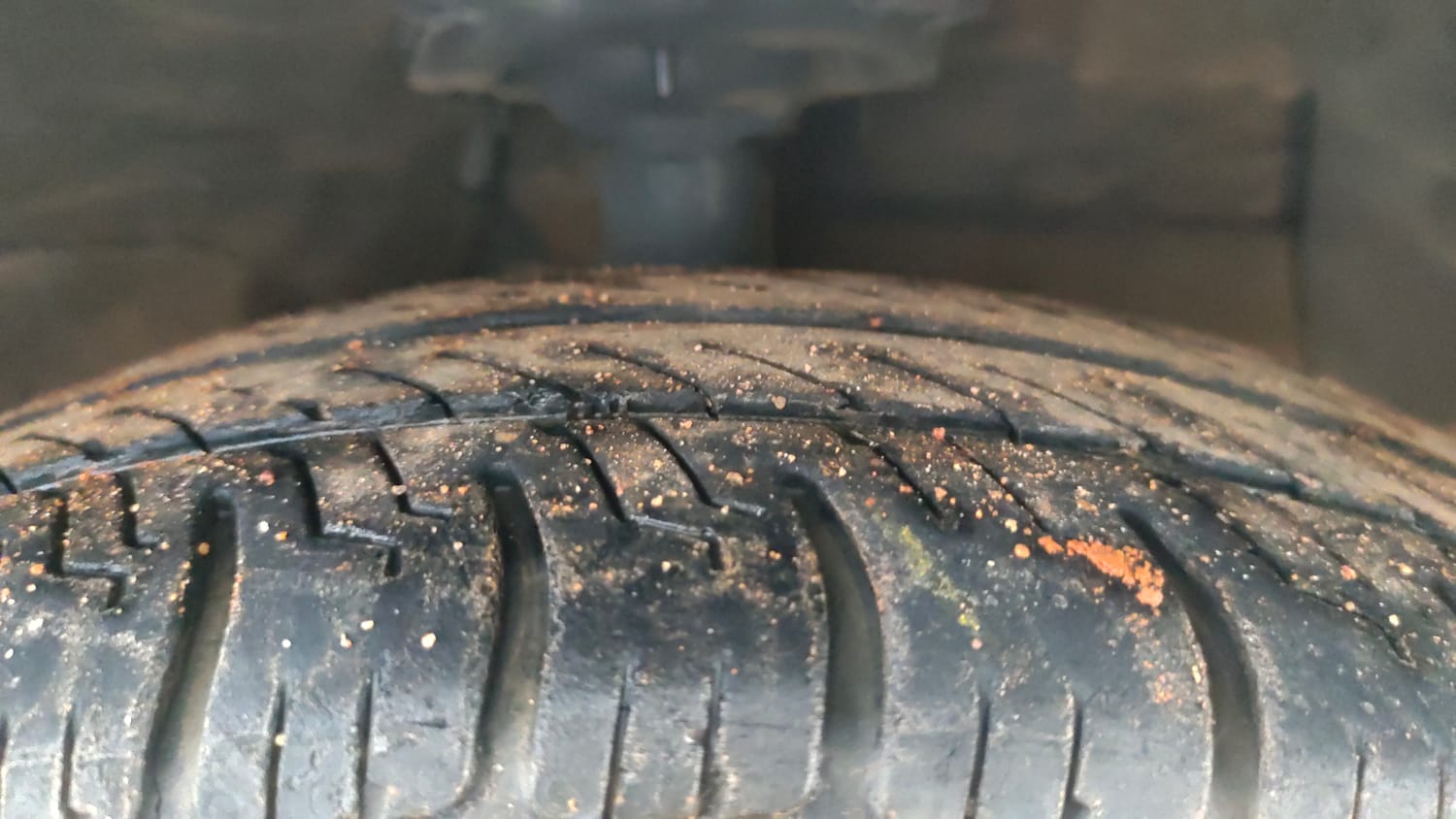 Used 2017 Hyundai Xcent SX Petrol Manual tyres RIGHT FRONT TYRE TREAD VIEW