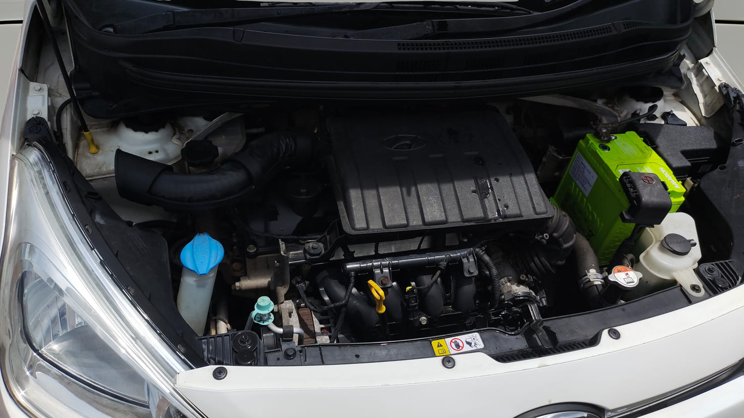 Used 2016 Hyundai Grand i10 Sportz 1.2 Kappa VTVT Petrol Manual engine ENGINE RIGHT SIDE VIEW