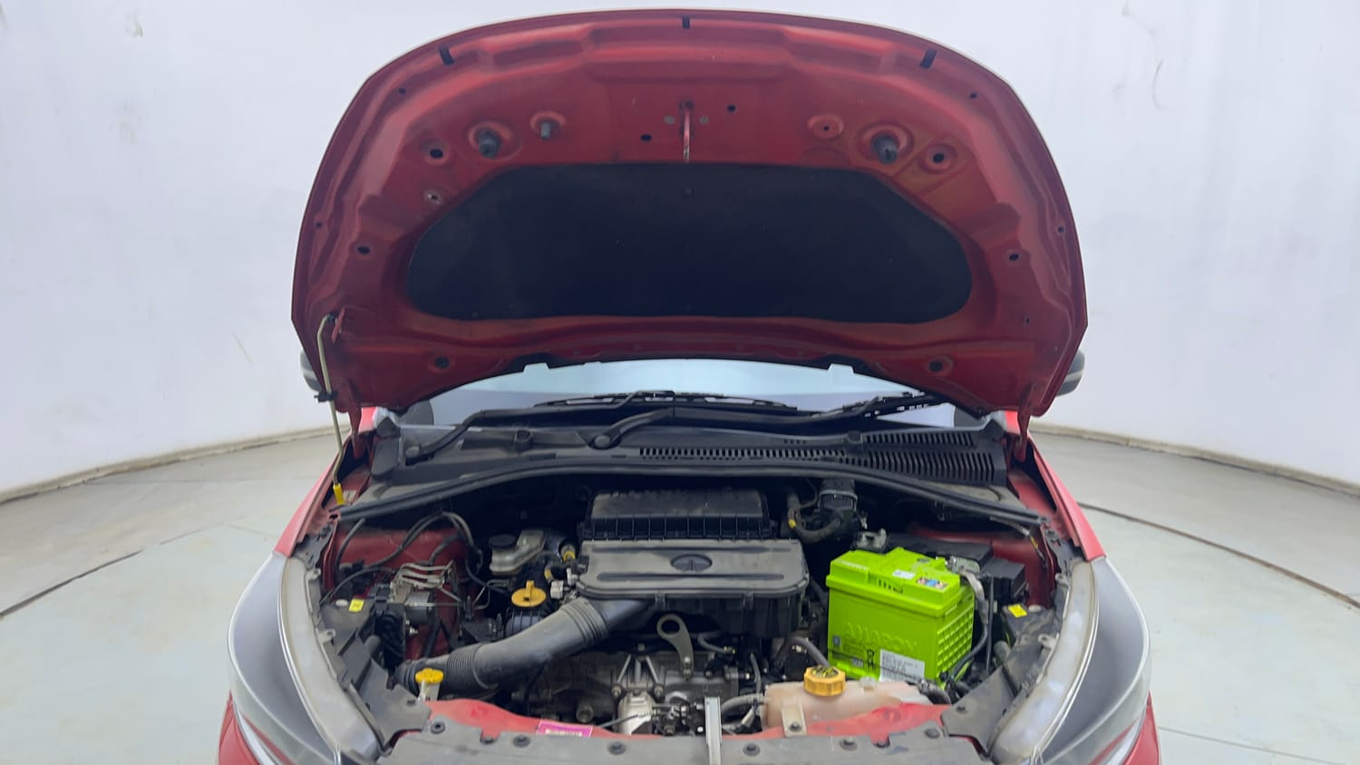 Used 2021 Tata Tiago XZA Plus Petrol Automatic engine ENGINE & BONNET OPEN FRONT VIEW