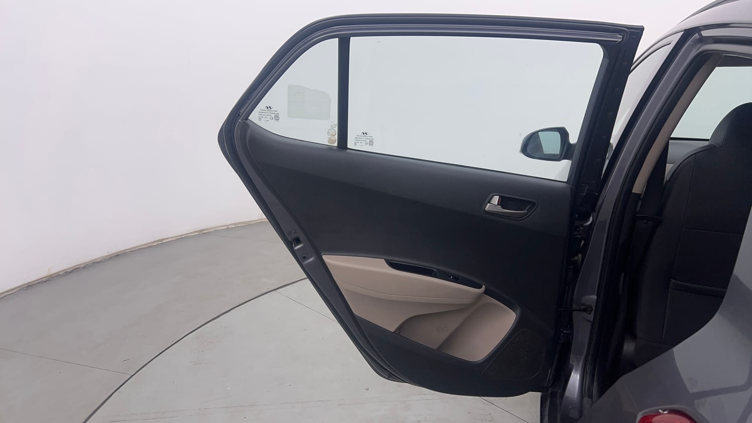 Used 2013 Hyundai Grand i10 Sportz 1.2 Kappa VTVT Petrol Manual interior LEFT REAR DOOR OPEN VIEW