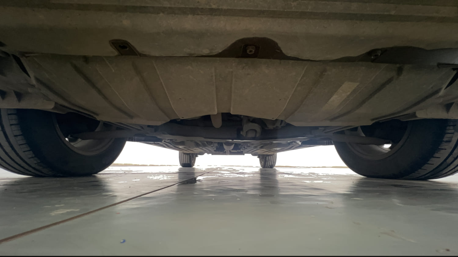 Used 2022 Maruti Suzuki Vitara Brezza [2020-2022] ZXI Plus Dual Tone Petrol Manual extra FRONT LEFT UNDERBODY VIEW