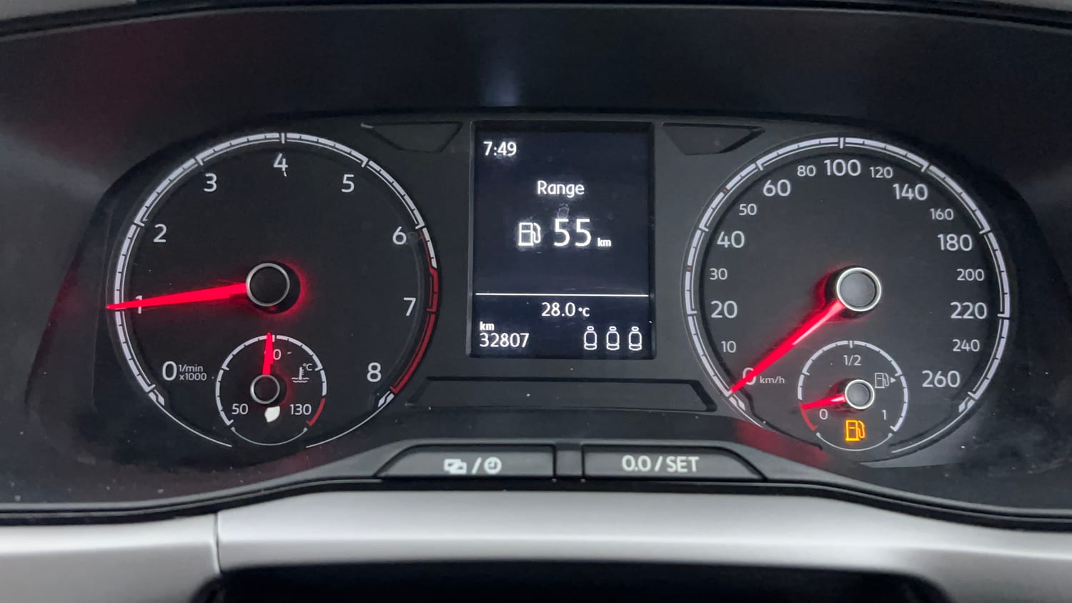 Used 2024 Volkswagen Taigun Highline 1.0 TSI MT Petrol Manual interior CLUSTERMETER VIEW