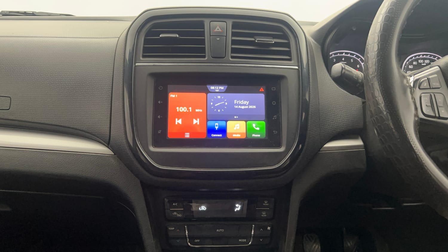 Used 2022 Maruti Suzuki Vitara Brezza [2020-2022] ZXI Plus Dual Tone Petrol Manual interior MUSIC SYSTEM & AC CONTROL VIEW