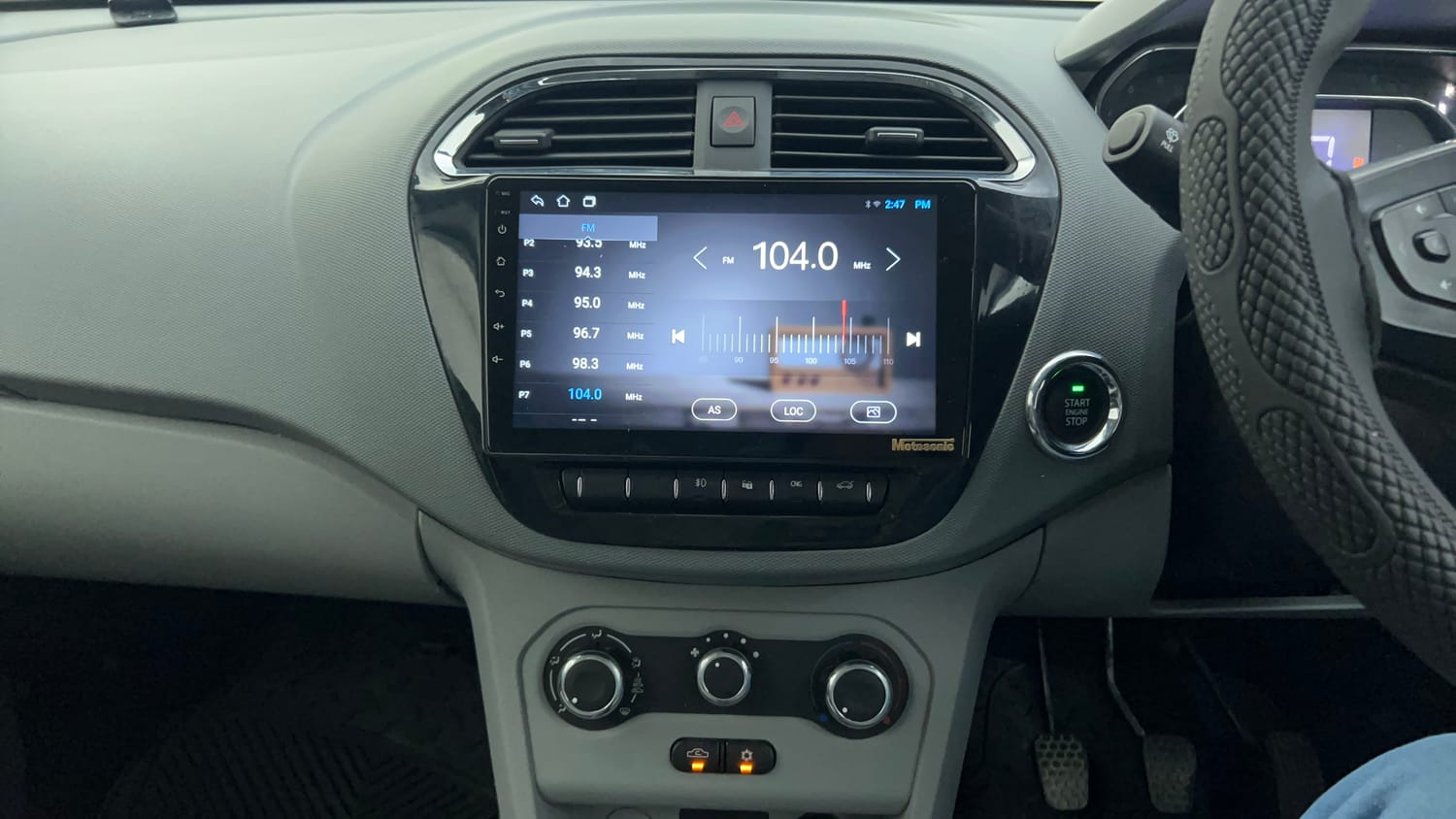 Used 2022 Tata Tigor XZ CNG Cng Manual interior MUSIC SYSTEM & AC CONTROL VIEW