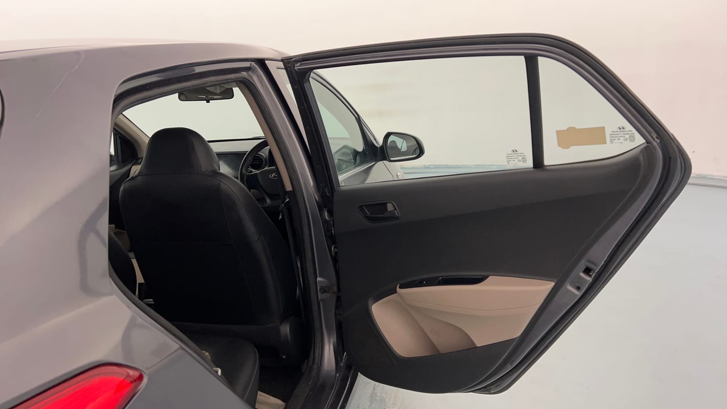 Used 2016 Hyundai Grand i10 Magna 1.2 Kappa VTVT Petrol Manual interior RIGHT REAR DOOR OPEN VIEW