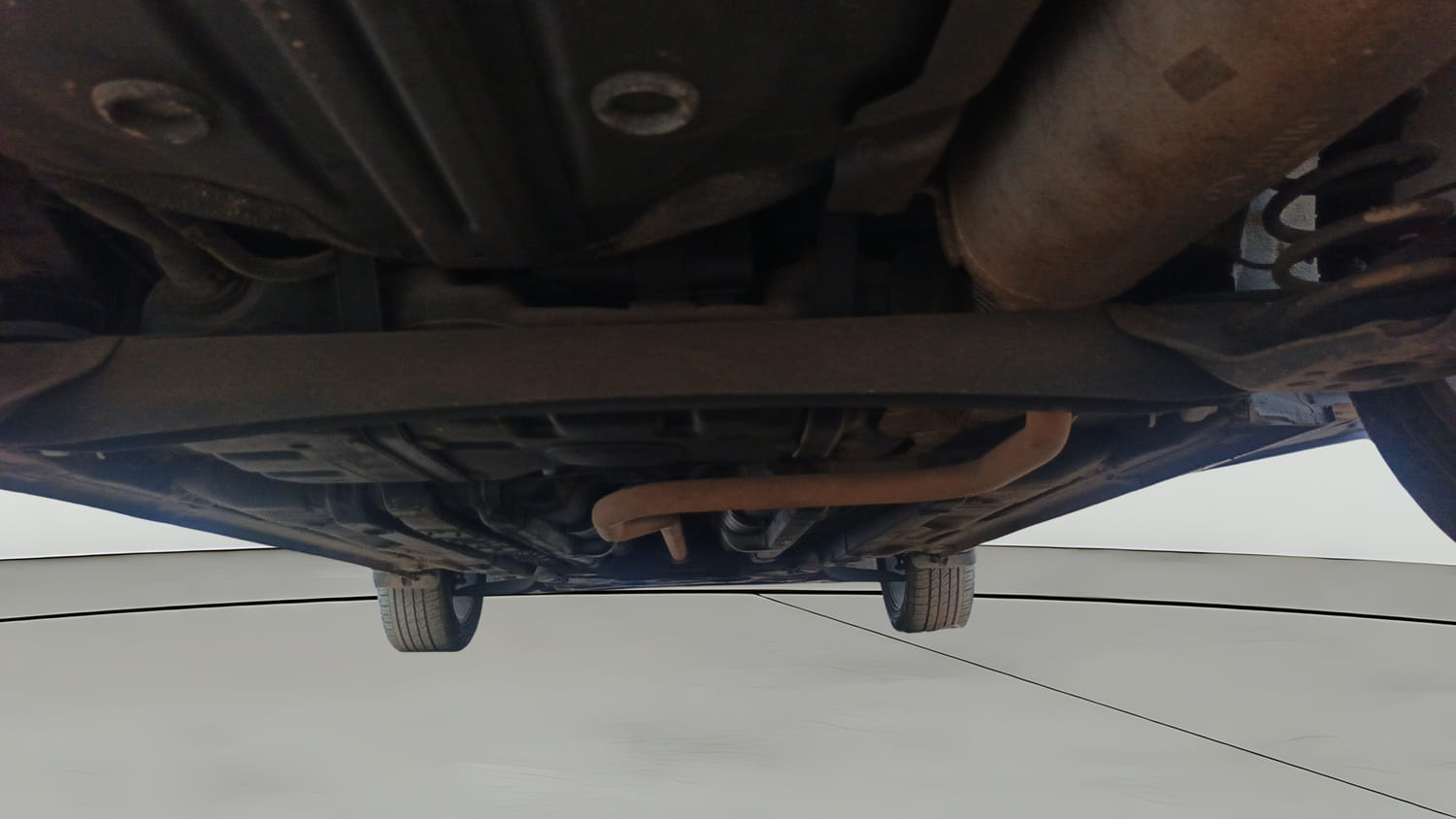 Used 2018 Hyundai Elite i20 Asta 1.2 Petrol Manual extra REAR UNDERBODY VIEW (TAKEN FROM REAR)