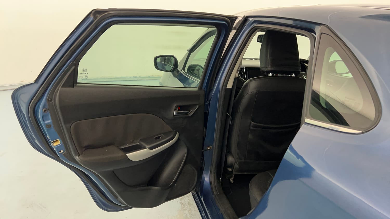 Used 2017 Maruti Suzuki Baleno Alpha 1.2 Petrol Manual interior LEFT REAR DOOR OPEN VIEW