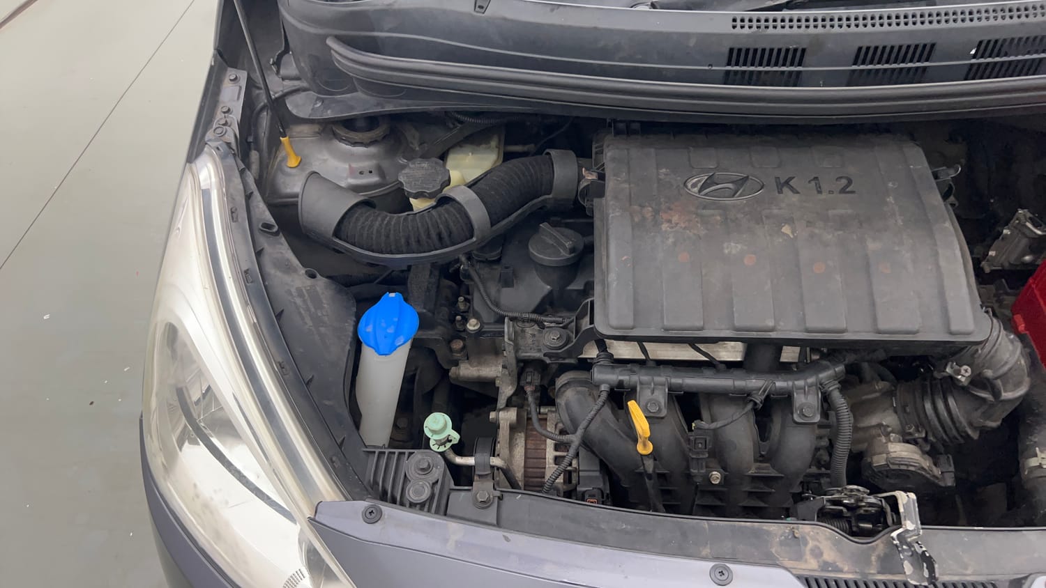 Used 2015 Hyundai Grand i10 Sportz 1.2 Kappa VTVT Petrol Manual engine ENGINE RIGHT SIDE VIEW