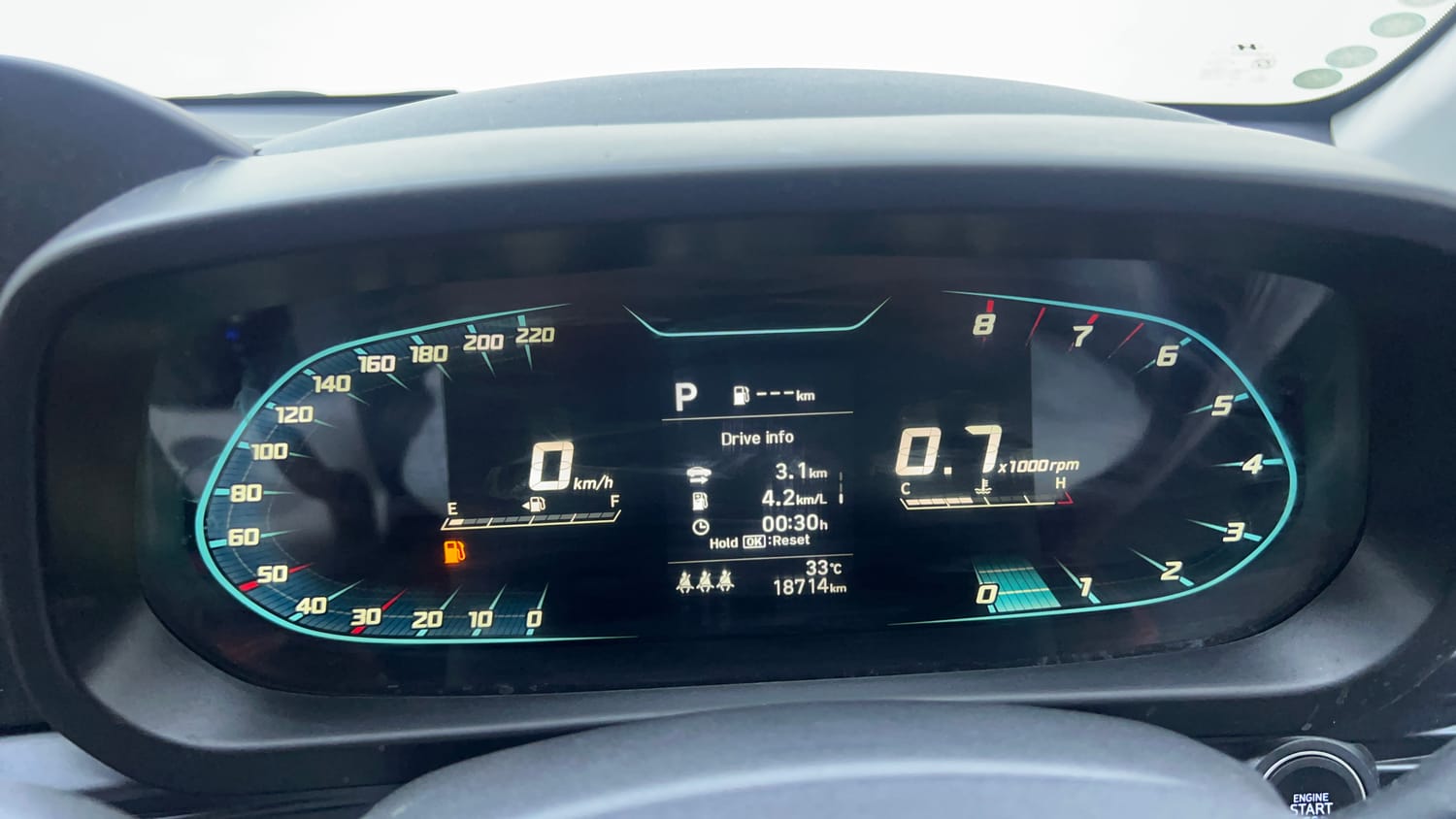 Used 2024 Hyundai New i20 Asta (O) 1.2 IVT Petrol Automatic interior CLUSTERMETER VIEW