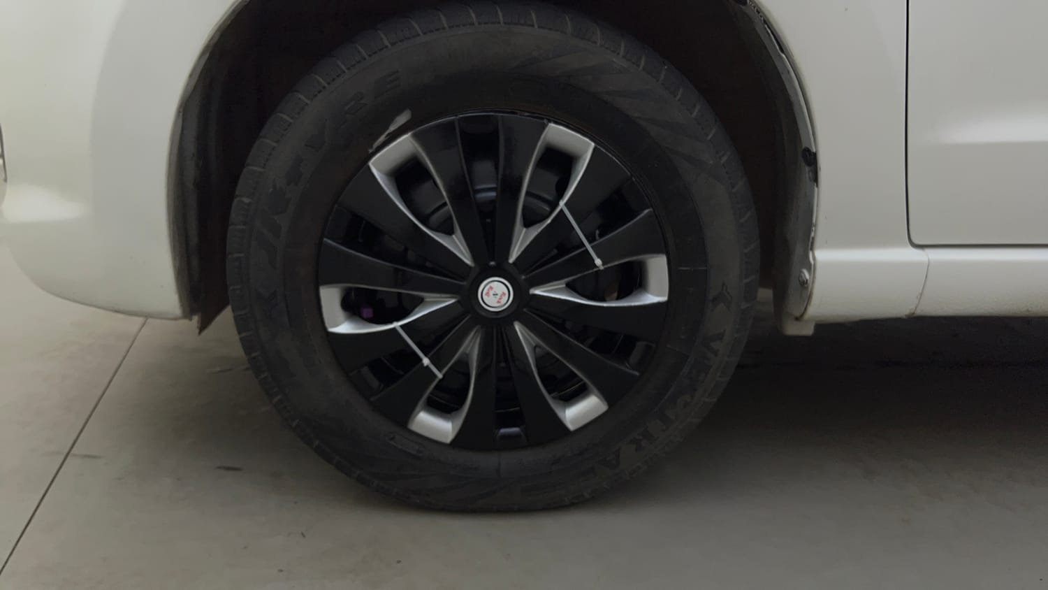 Used 2013 Maruti Suzuki A-Star Vxi (ABS) AT Petrol Automatic tyres LEFT FRONT TYRE RIM VIEW