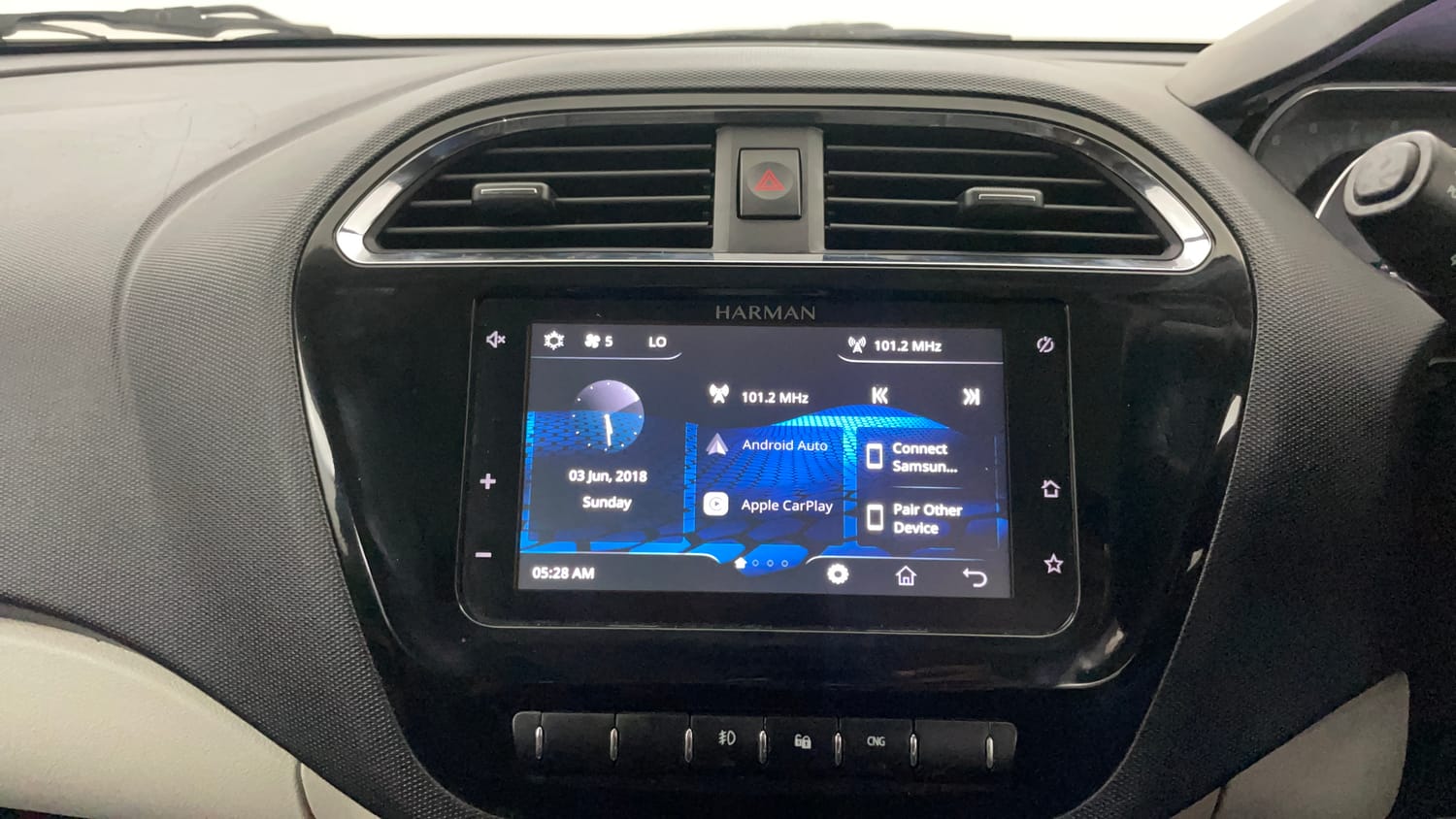 Used 2022 Tata Tiago Revotron XZ Plus Cng (outside fitted) Cng Manual interior MUSIC SYSTEM & AC CONTROL VIEW