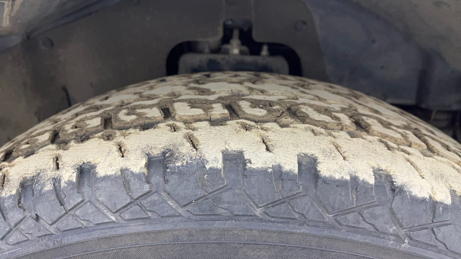 Used 2021 mahindra Thar LX Hard Top Diesel MT 4WD Diesel Manual tyres RIGHT FRONT TYRE TREAD VIEW