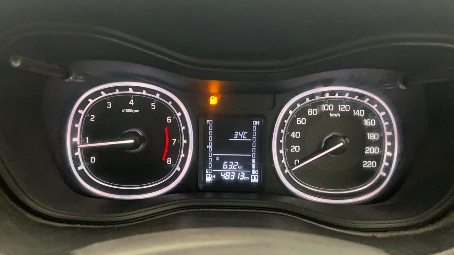 Used 2022 Maruti Suzuki Vitara Brezza [2020-2022] ZXI Plus Dual Tone Petrol Manual interior CLUSTERMETER VIEW