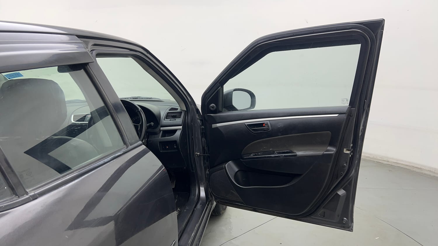 Used 2017 Maruti Suzuki Swift Lxi (O) Petrol Manual interior RIGHT FRONT DOOR OPEN VIEW