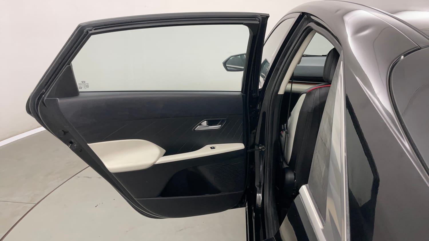 Used 2023 Hyundai Verna SX 1.5 Petrol IVT Petrol Automatic interior LEFT REAR DOOR OPEN VIEW