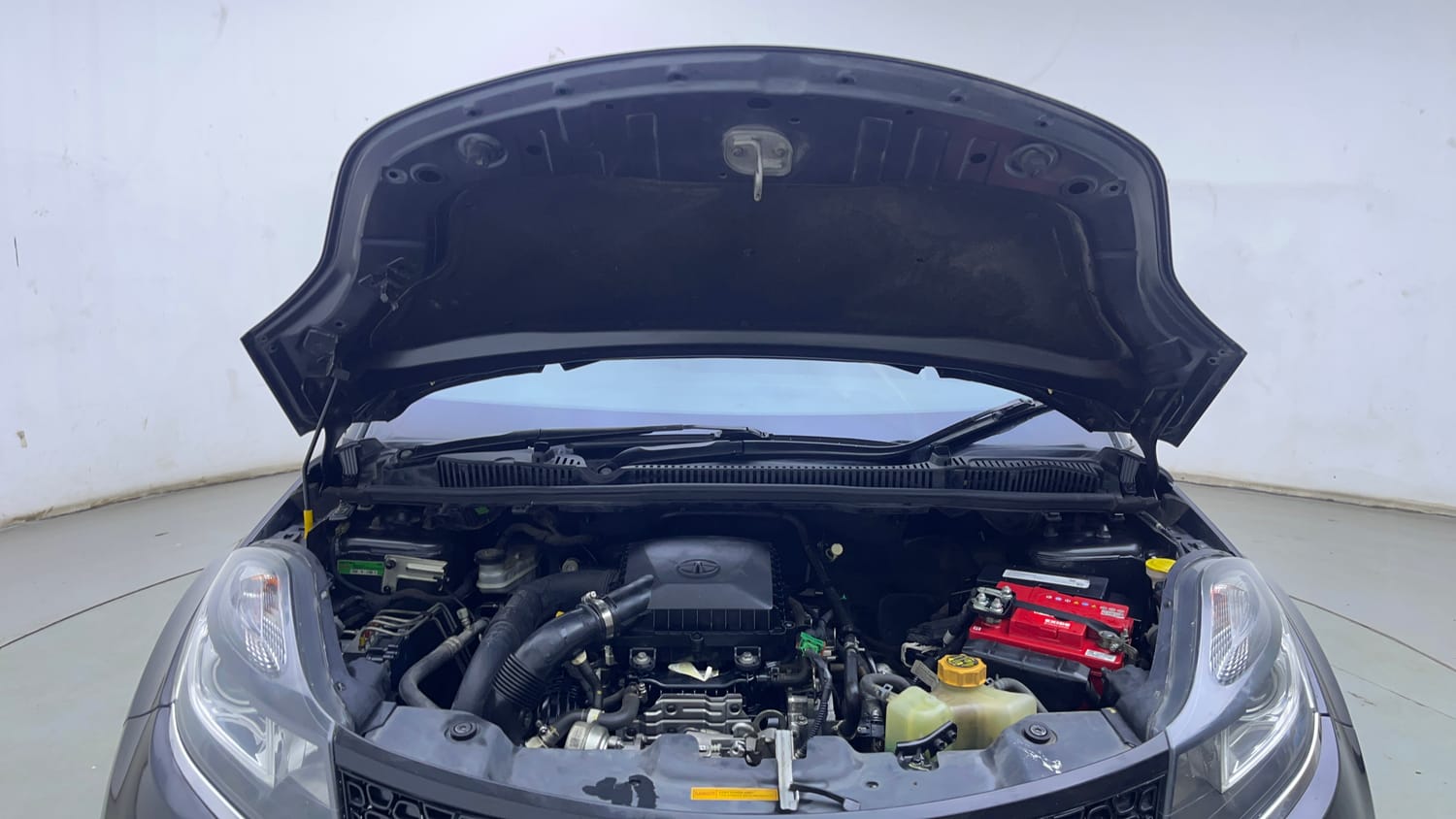 Used 2019 Tata Nexon XZA Plus Petrol Petrol Automatic engine ENGINE & BONNET OPEN FRONT VIEW