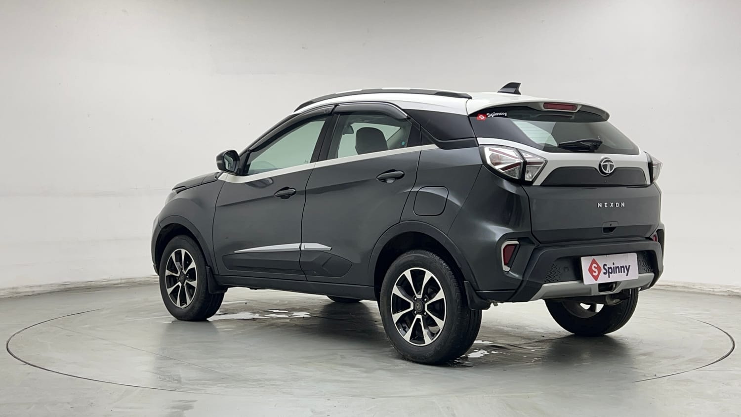 Used 2020 Tata Nexon XZA Plus (O) Dual Tone Petrol Automatic exterior LEFT REAR CORNER VIEW
