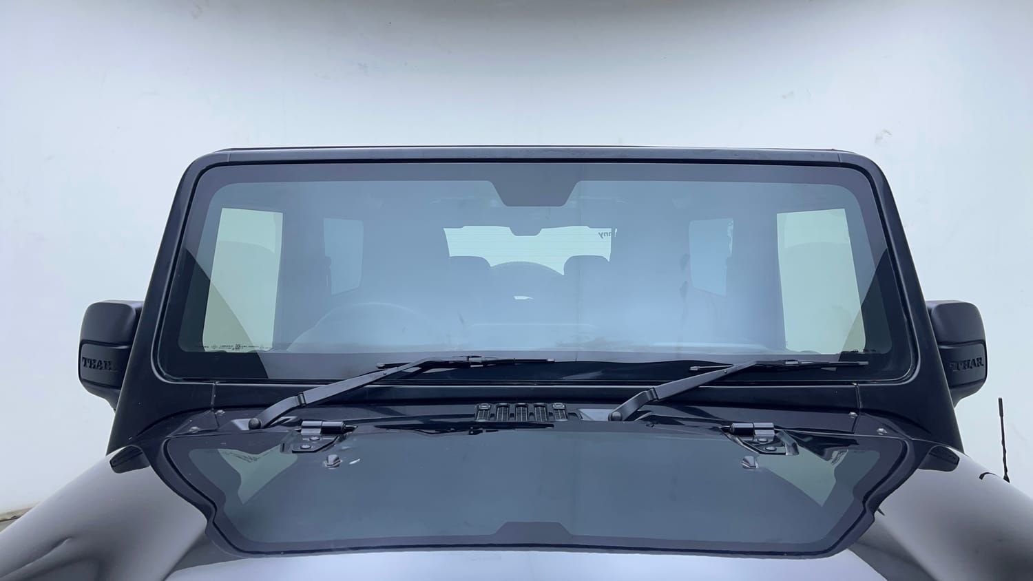 Used 2021 mahindra Thar LX Hard Top Diesel MT 4WD Diesel Manual exterior FRONT WINDSHIELD VIEW