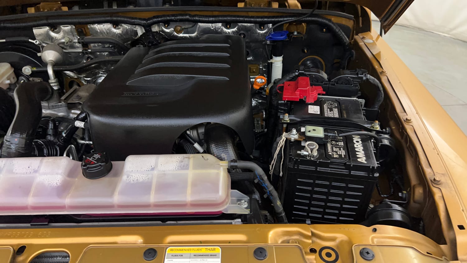 Used 2023 Mahindra Thar LX Hard Top Petrol AT RWD Petrol Automatic engine ENGINE LEFT SIDE VIEW