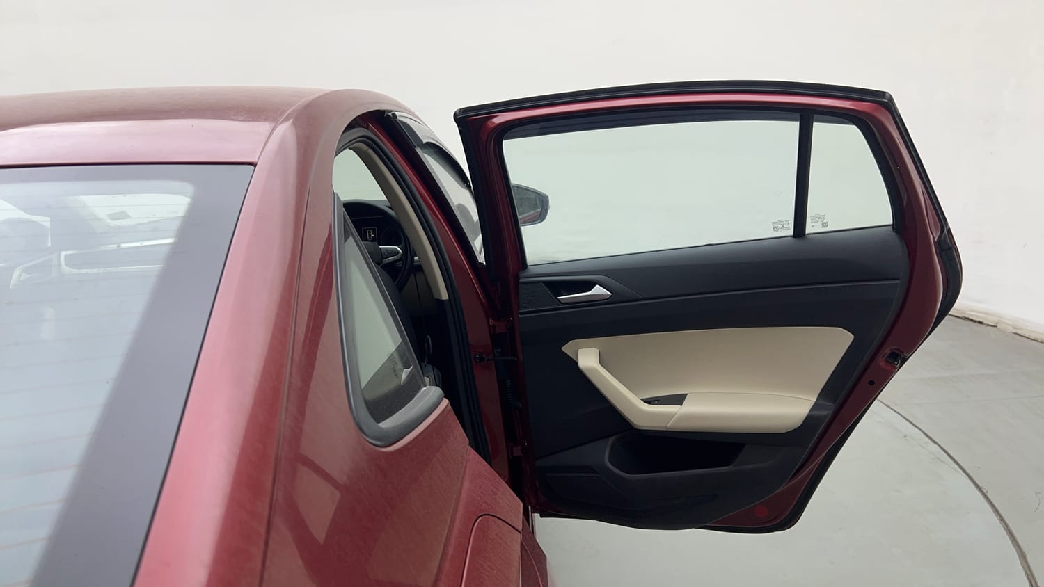 Used 2023 Volkswagen Virtus Highline 1.0 TSI MT Petrol Manual interior RIGHT REAR DOOR OPEN VIEW
