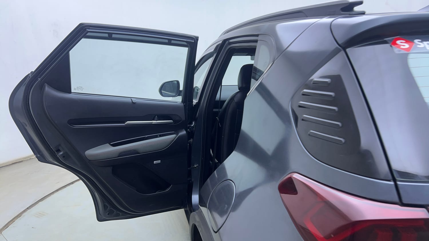 Used 2022 Kia Sonet Anniversary Edition 1.0 DCT Petrol Automatic interior LEFT REAR DOOR OPEN VIEW