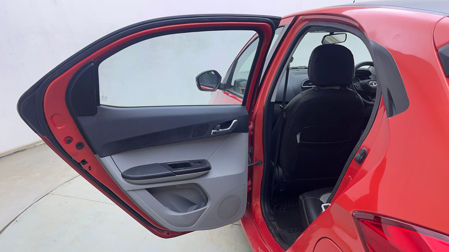 Used 2021 Tata Tiago XZA Plus Petrol Automatic interior LEFT REAR DOOR OPEN VIEW