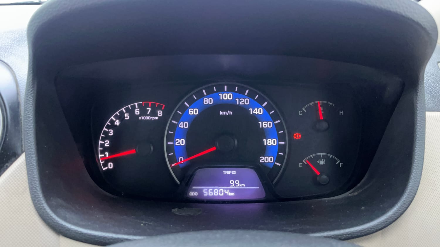 Used 2015 Hyundai Xcent S 1.2 (O) Petrol Manual interior CLUSTERMETER VIEW