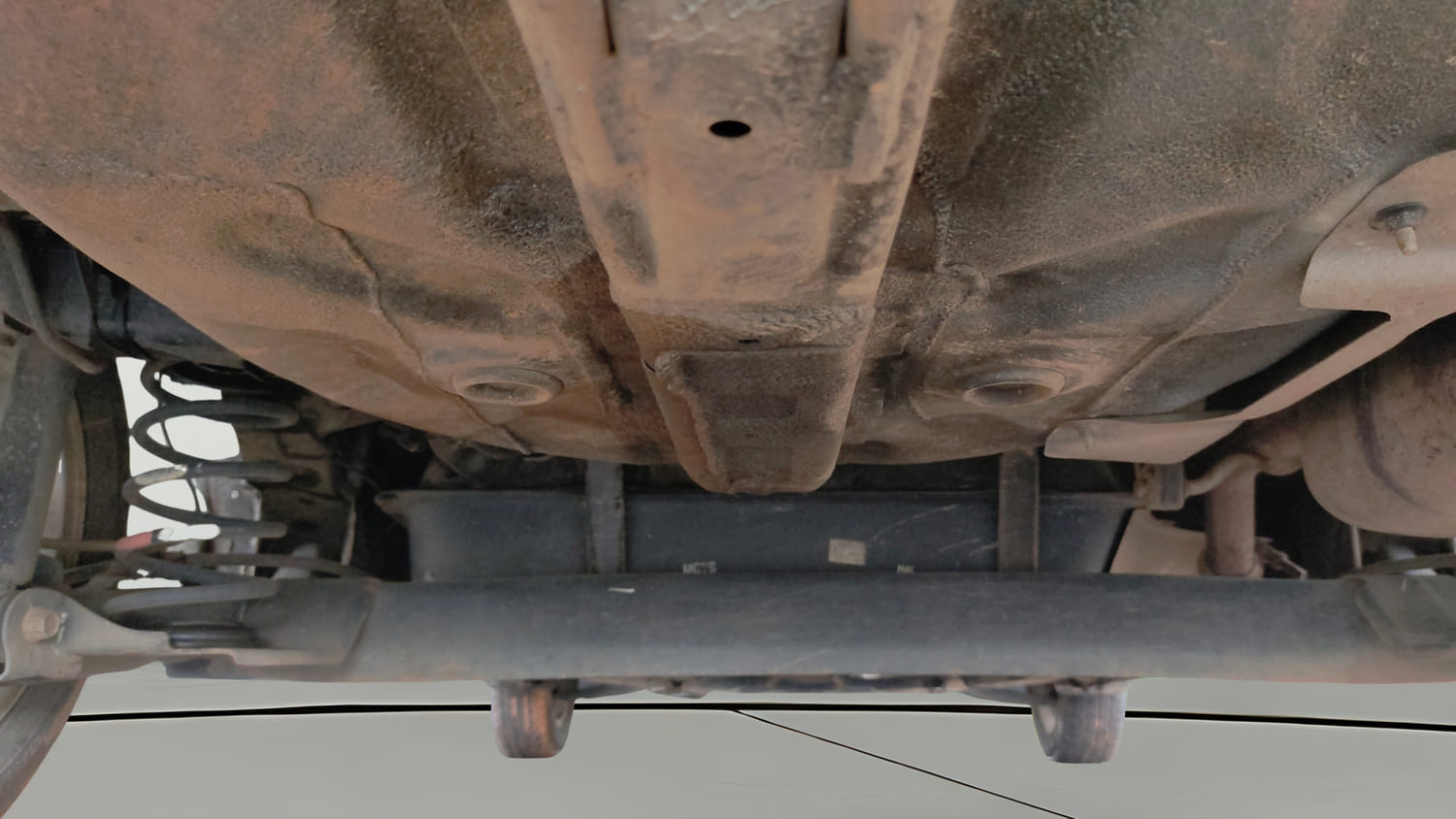 Used 2017 Hyundai Xcent SX Petrol Manual extra REAR UNDERBODY VIEW (TAKEN FROM REAR)