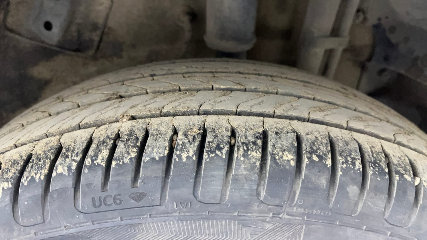Used 2019 Tata Nexon XZA Plus Petrol Petrol Automatic tyres LEFT REAR TYRE TREAD VIEW