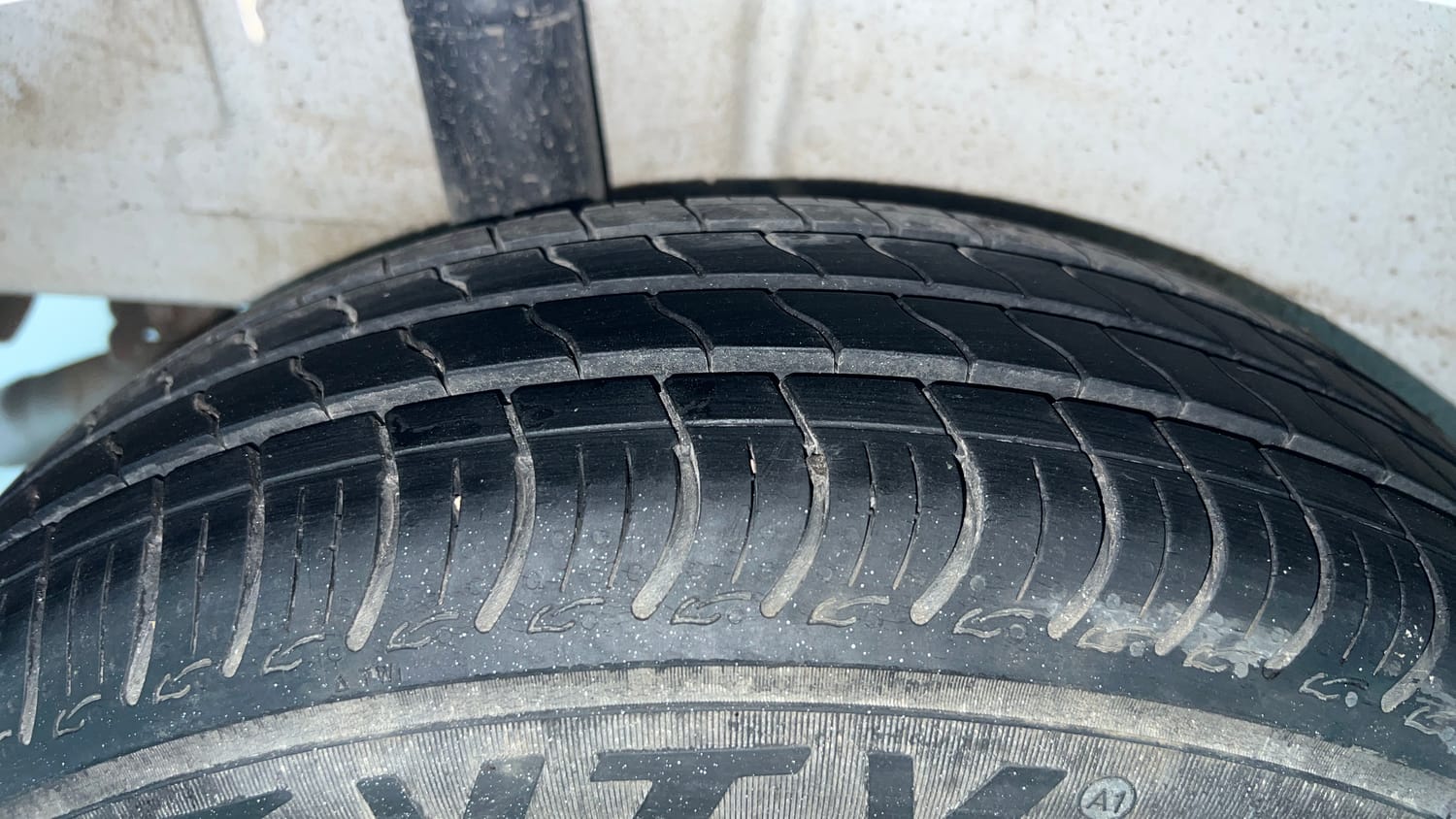 Used 2024 Maruti Suzuki Wagon R VXI 1.0 Petrol Manual tyres RIGHT REAR TYRE TREAD VIEW