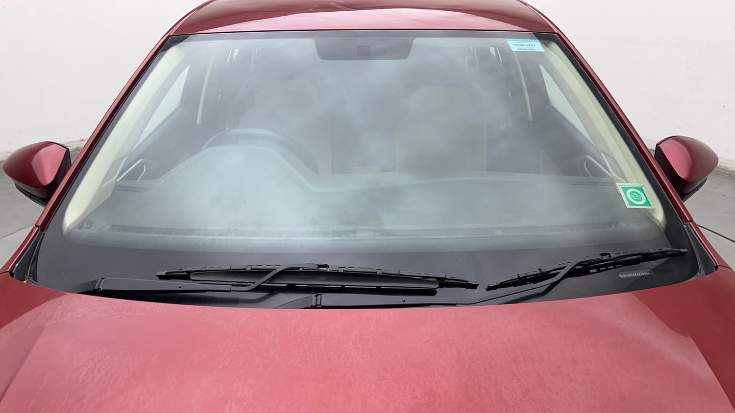 Used 2023 Volkswagen Virtus Highline 1.0 TSI MT Petrol Manual exterior FRONT WINDSHIELD VIEW