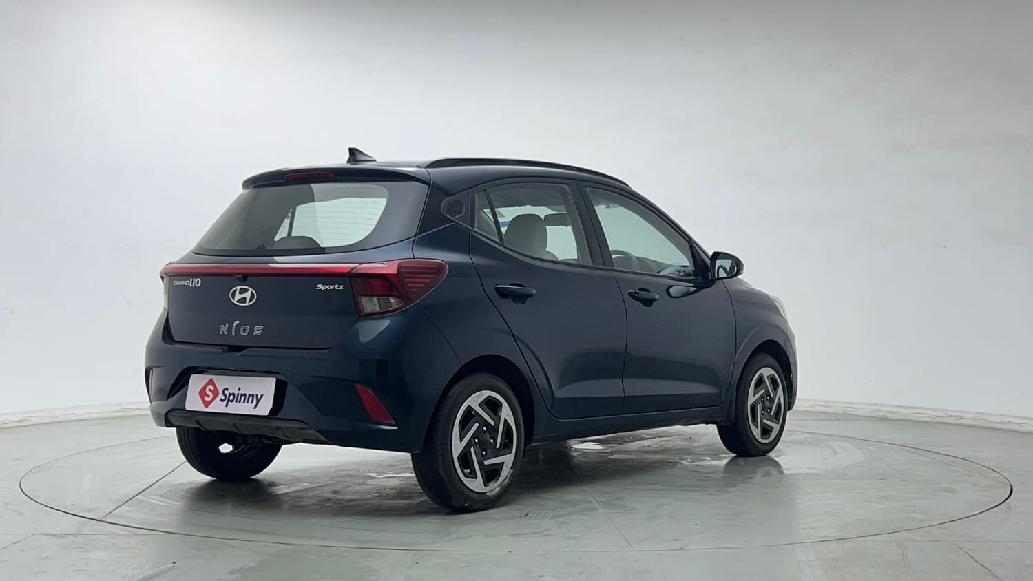 Used 2024 Hyundai Grand i10 Nios Sportz 1.2 Kappa VTVT Petrol Manual exterior RIGHT REAR CORNER VIEW