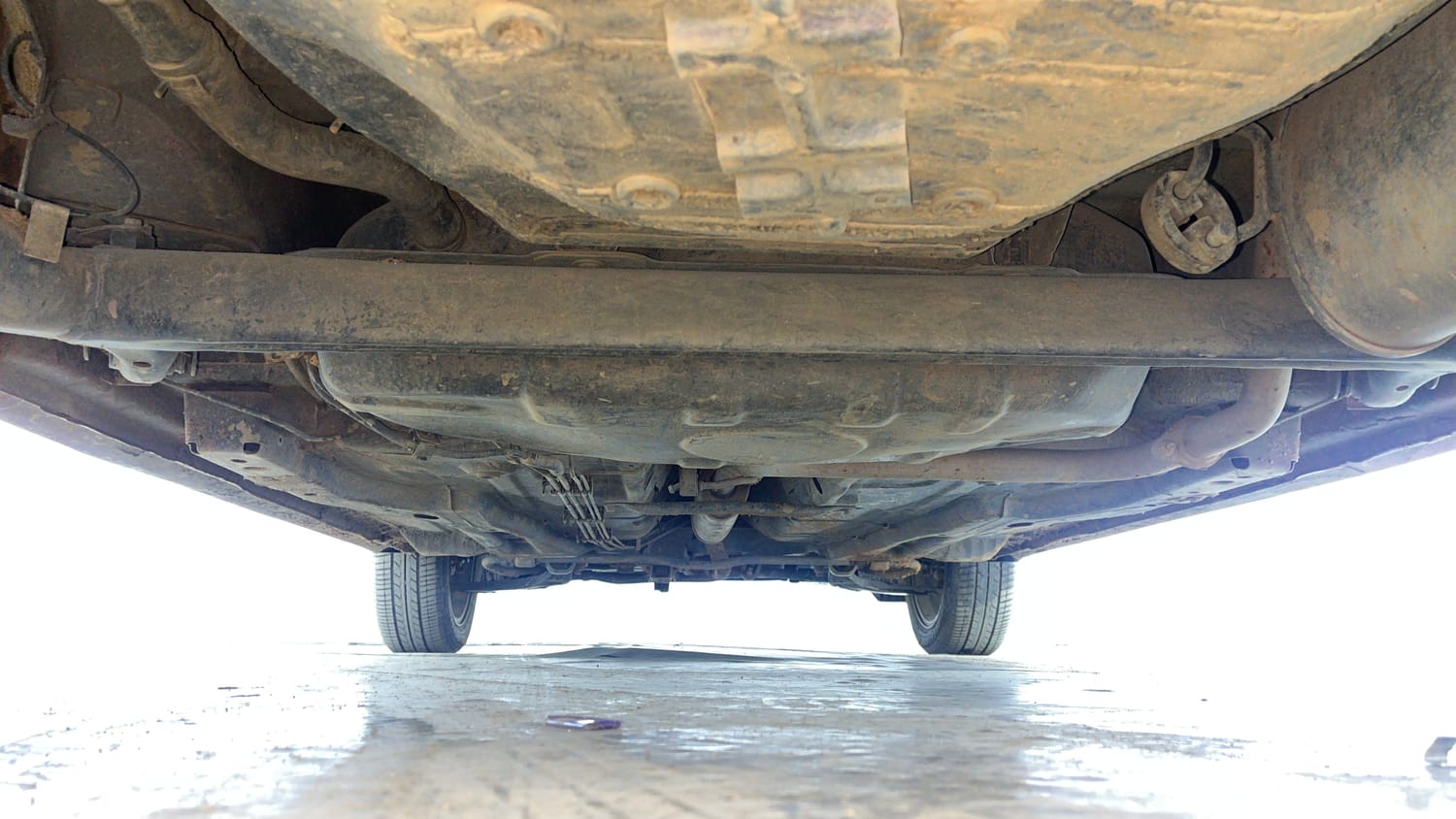 Used 2021 Tata Tiago XZA Plus Petrol Automatic extra REAR UNDERBODY VIEW (TAKEN FROM REAR)
