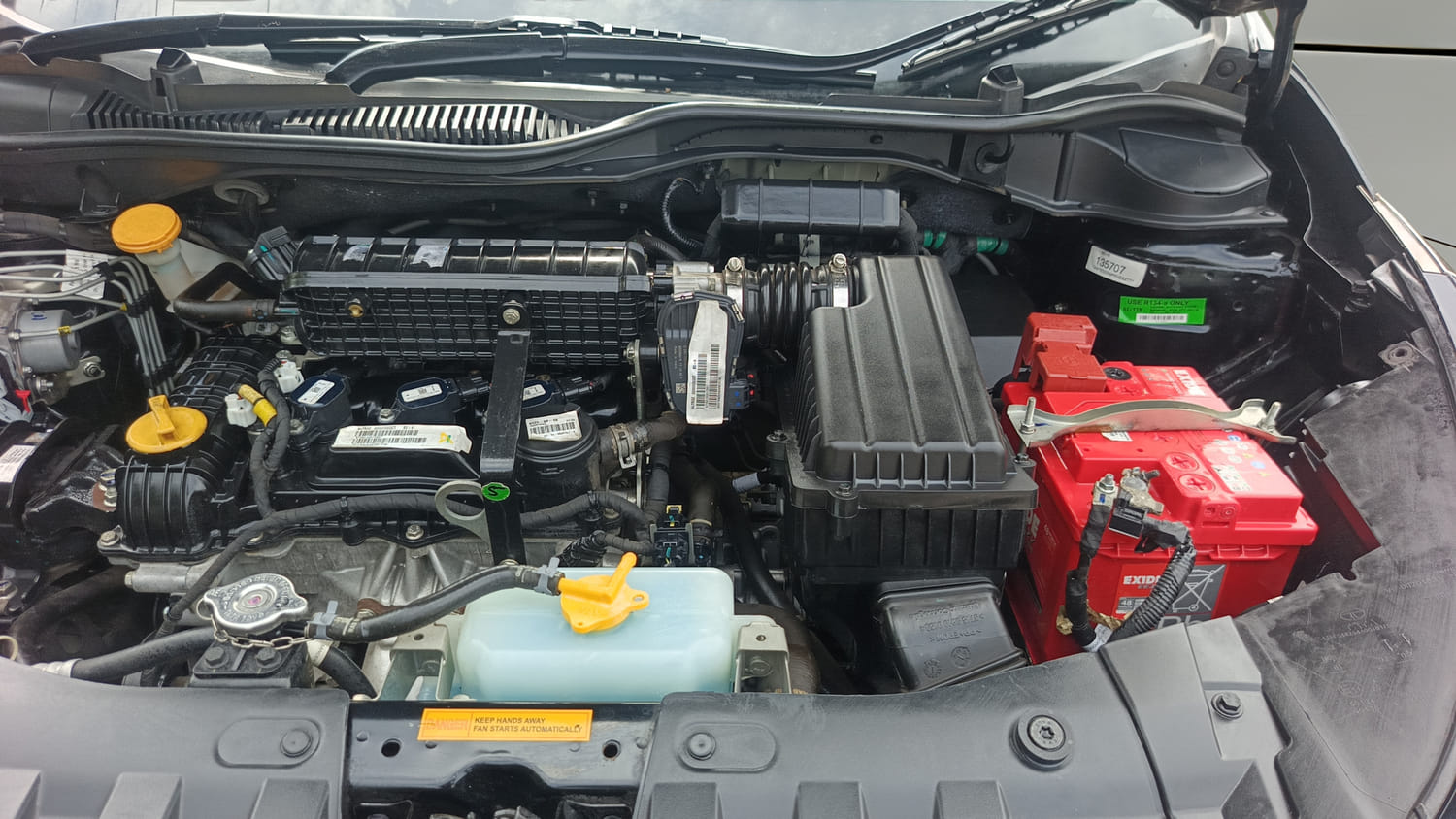 Used 2023 Tata Altroz XZA Plus (S) Dark Edition Petrol Automatic engine ENGINE LEFT SIDE VIEW
