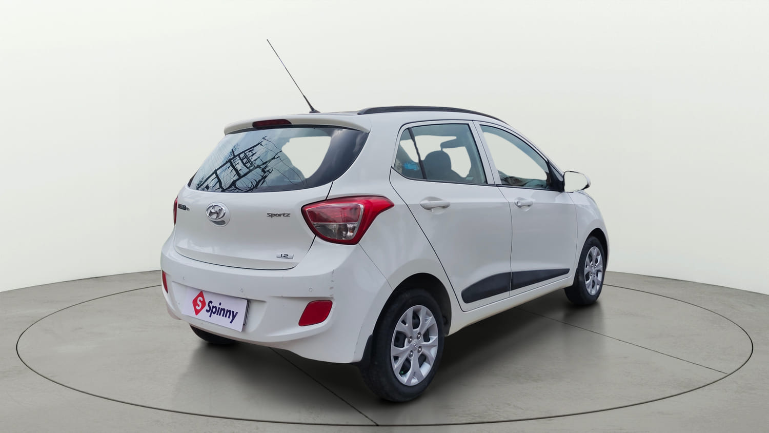Used 2016 Hyundai Grand i10 Sportz 1.2 Kappa VTVT Petrol Manual exterior RIGHT REAR CORNER VIEW