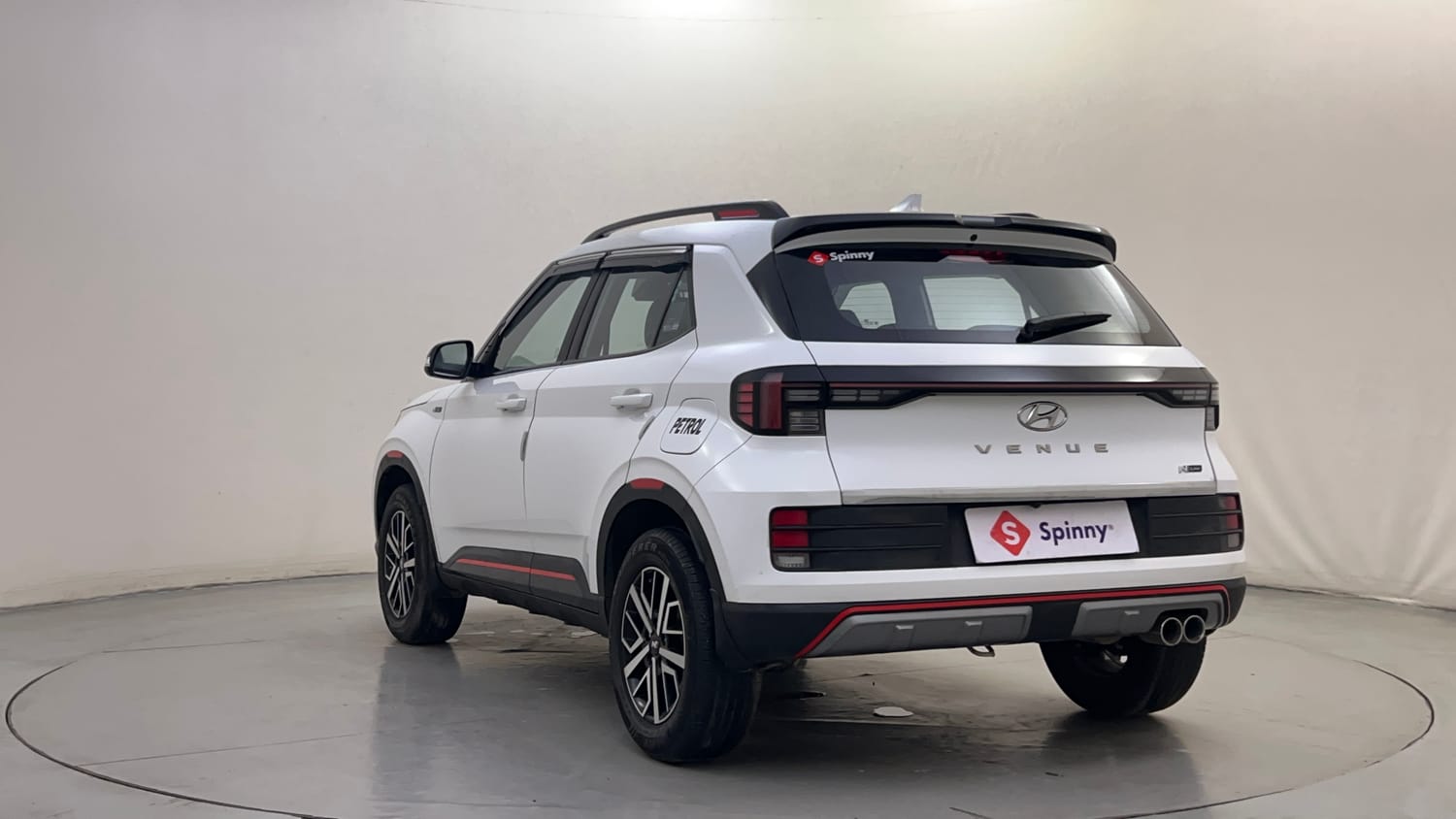Used 2024 Hyundai Venue N-Line N8 DCT Petrol Automatic exterior LEFT REAR CORNER VIEW