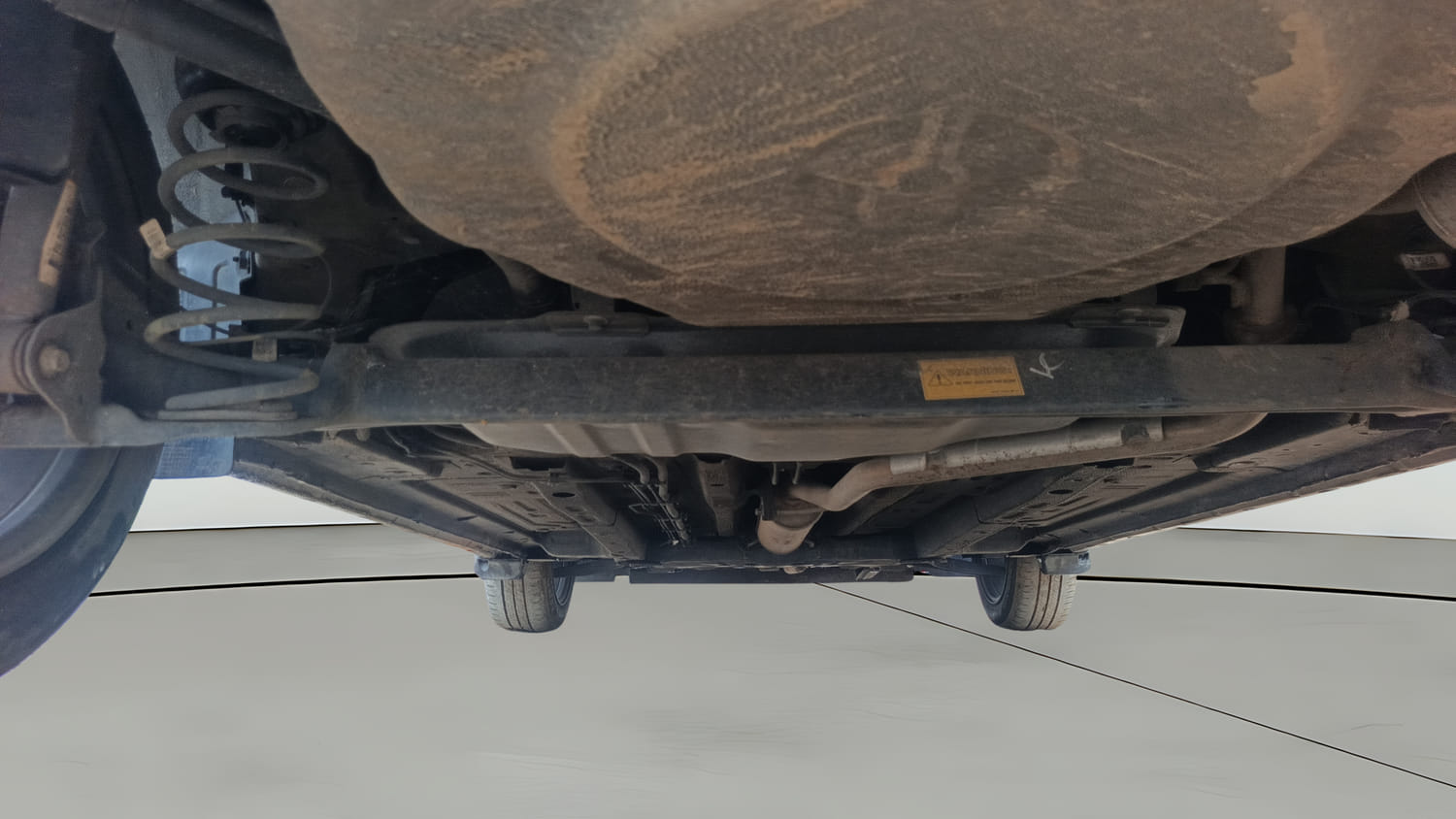 Used 2023 Tata Altroz XZA Plus (S) Dark Edition Petrol Automatic extra REAR UNDERBODY VIEW (TAKEN FROM REAR)