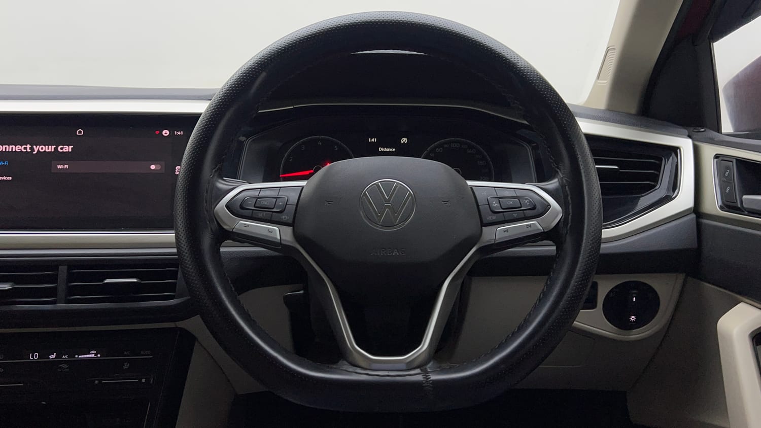 Used 2023 Volkswagen Virtus Highline 1.0 TSI MT Petrol Manual interior STEERING VIEW