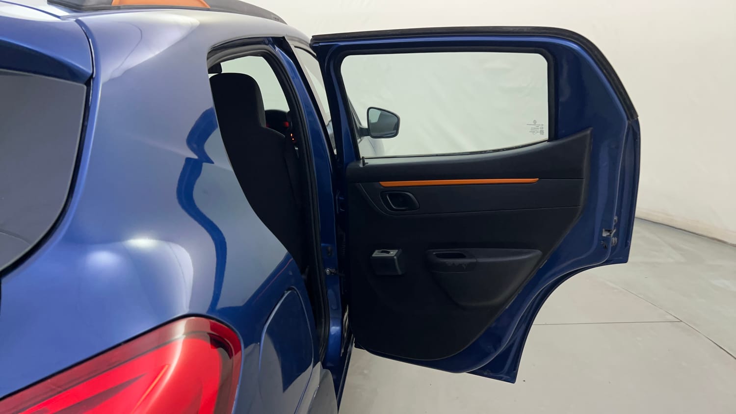 Used 2017 Renault Kwid CLIMBER 1.0 AMT Petrol Automatic interior RIGHT REAR DOOR OPEN VIEW