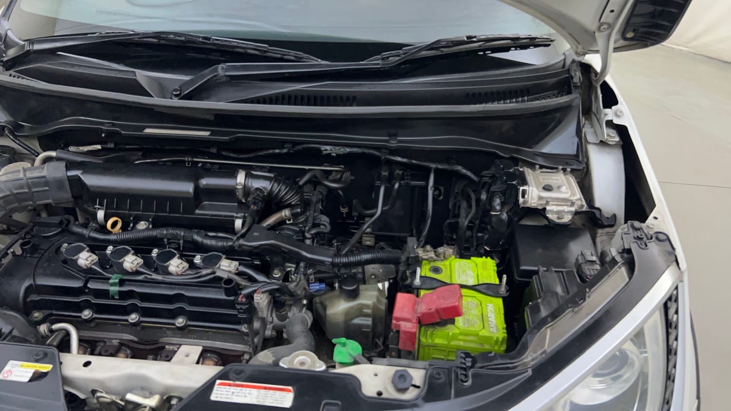 Used 2018 Maruti Suzuki Ignis Alpha 1.2 AMT Petrol Automatic engine ENGINE LEFT SIDE HINGE & APRON VIEW