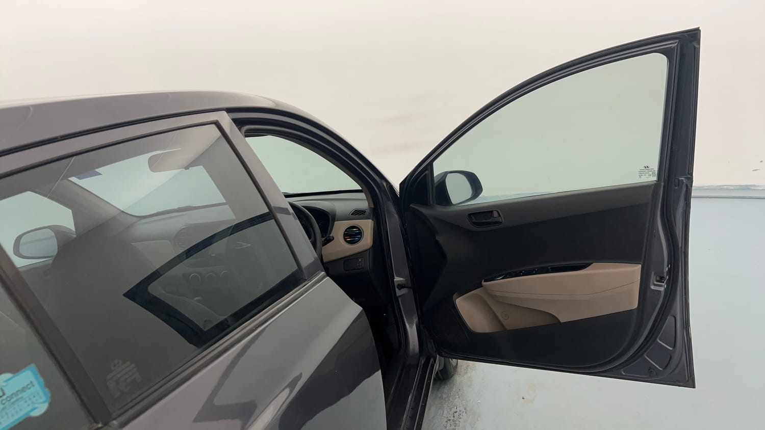 Used 2017 Hyundai Grand i10 Magna 1.2 Kappa VTVT Petrol Manual interior RIGHT FRONT DOOR OPEN VIEW