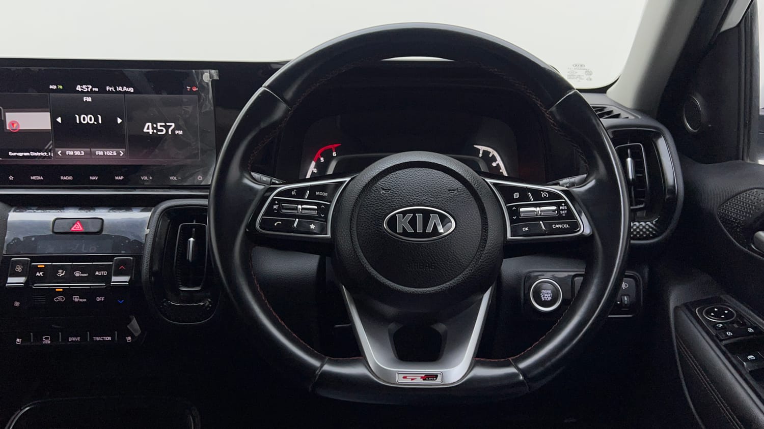 Used 2021 Kia Sonet GTX Plus 1.5 AT Diesel Automatic interior STEERING VIEW
