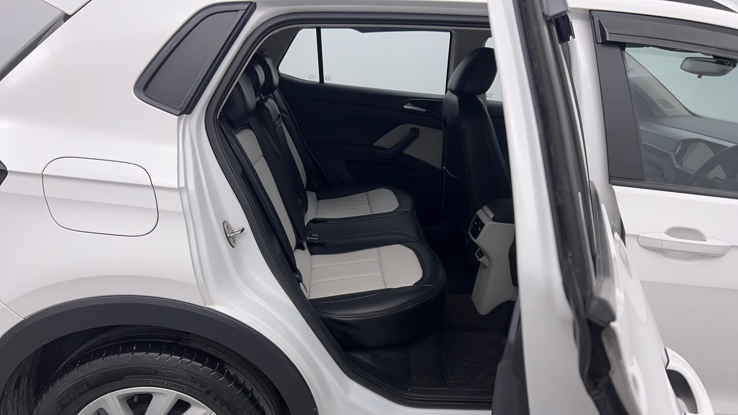 Used 2024 Volkswagen Taigun Highline 1.0 TSI MT Petrol Manual interior RIGHT SIDE REAR DOOR CABIN VIEW